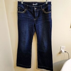 Wrangler Retro Dark Blue Western Jeans  Women's Size 11×32
